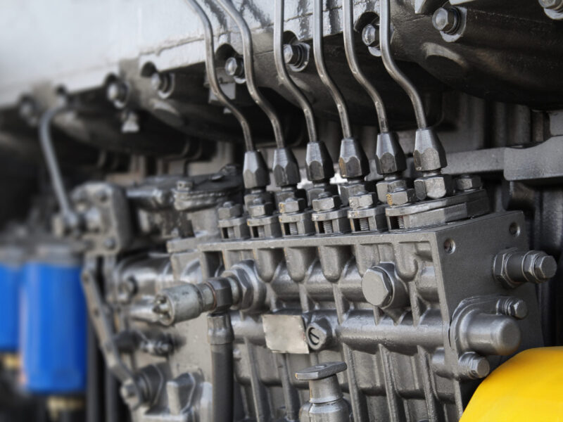 Engine,Details,In,Perspective.,Diesel,Engine.,Motor,Truck,Background